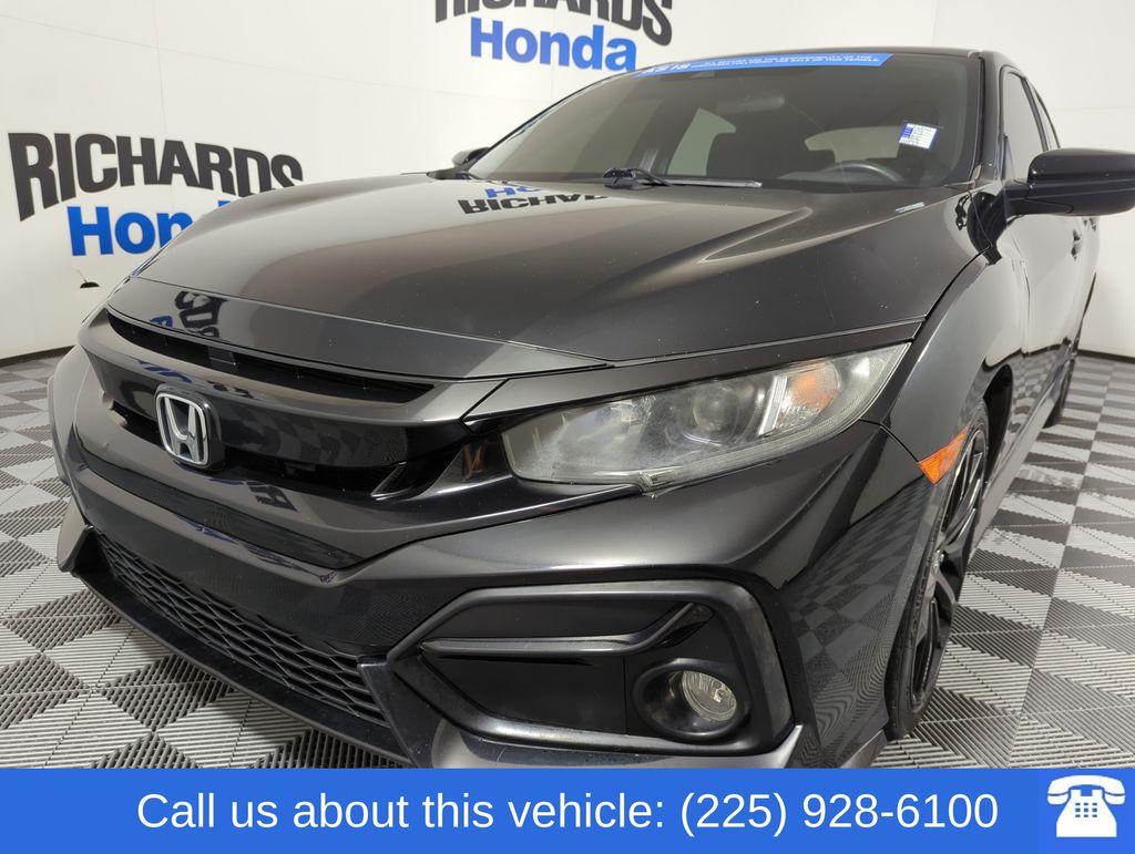 Crystal Black Pearl 2021 Honda Civic Hatchback Hatchback Front-Wheel Drive Continuously Variable Transmission