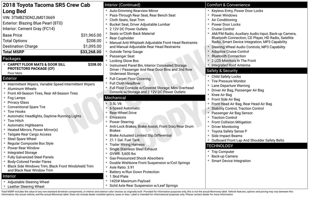 2018 Toyota Tacoma SR5