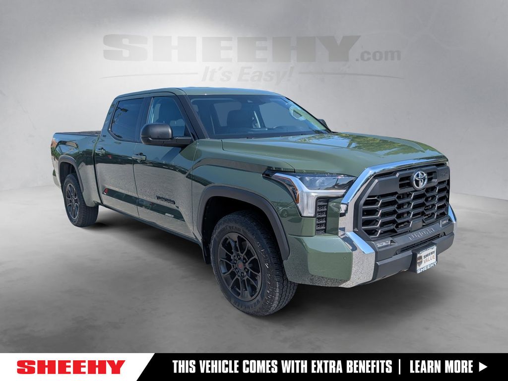 Army Green 2023 Toyota Tundra SR5 CrewMax Cab LB 4WD Pickup Truck Four-Wheel Drive Automatic
