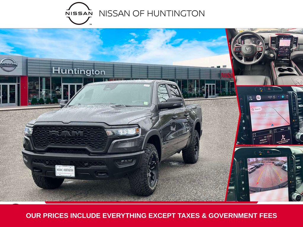 Crystal Metallic 2026 RAM 1500 Rebel Crew Cab 4WD Pickup Truck Four-Wheel Drive 8-Speed Automatic