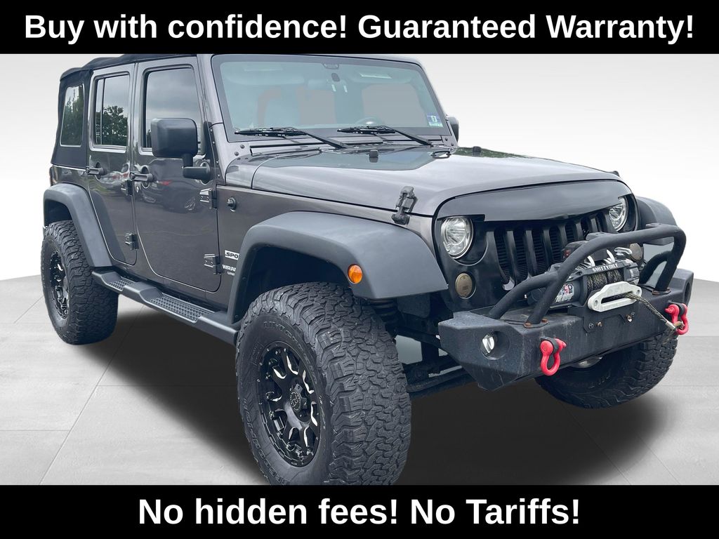 Gray (Granite Crystal Metallic Clearcoat) 2017 Jeep Wrangler SUV / Crossover Four-Wheel Drive 5-Speed Automatic