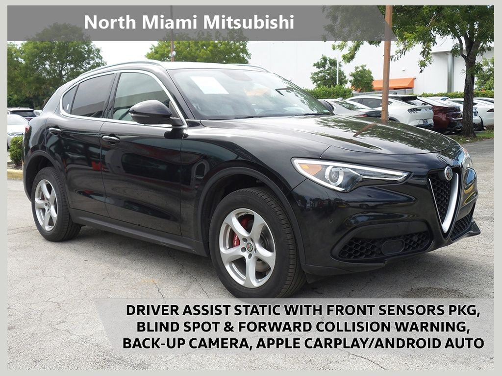 Vulcano Black Metallic 2019 Alfa Romeo Stelvio SUV / Crossover Rear-Wheel Drive 8-Speed Automatic