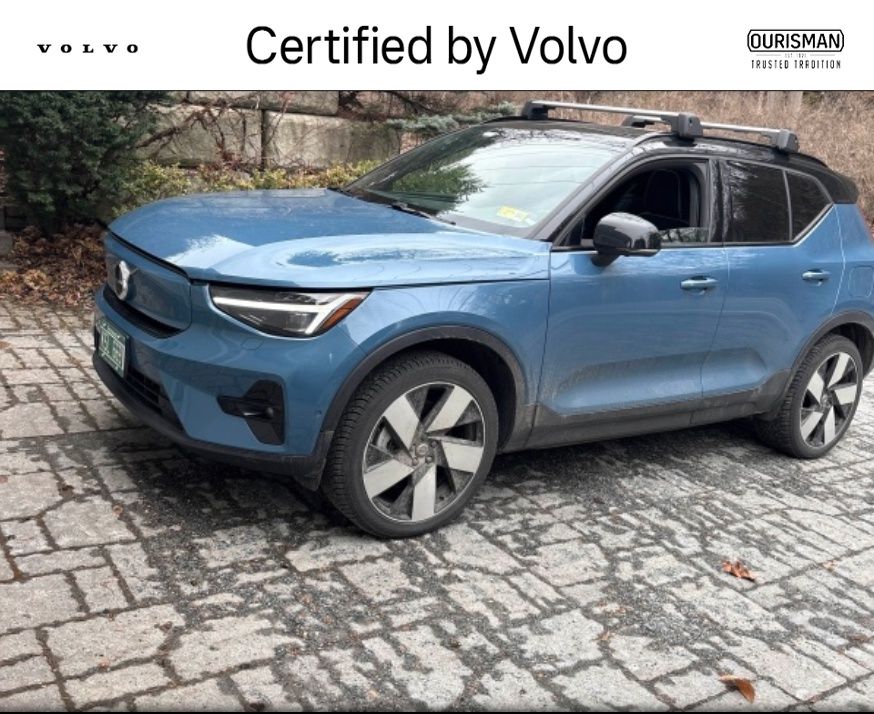 Blue Metallic 2024 Volvo XC40 Recharge Twin Ultimate eAWD SUV / Crossover All-Wheel Drive 1-Speed Automatic