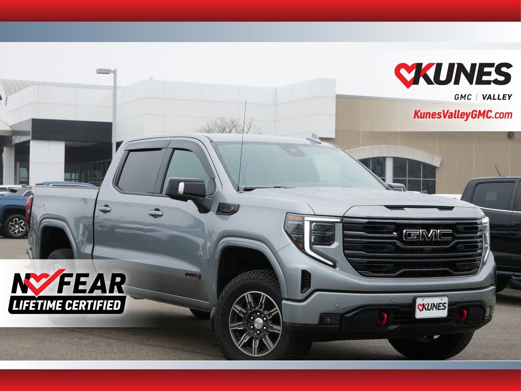 Sterling Metallic 2024 GMC Sierra 1500 AT4 Crew Cab 4WD Pickup Truck Four-Wheel Drive Automatic