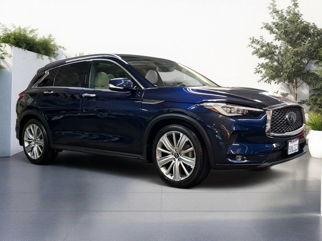 Hermosa Blue 2020 INFINITI QX50 SUV / Crossover Front-Wheel Drive Continuously Variable Transmission