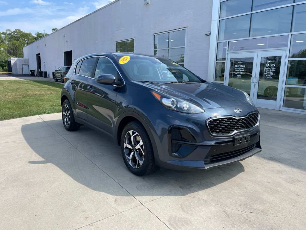 Pacific Blue 2020 Kia Sportage SUV / Crossover Front-Wheel Drive 6-Speed Automatic Overdrive