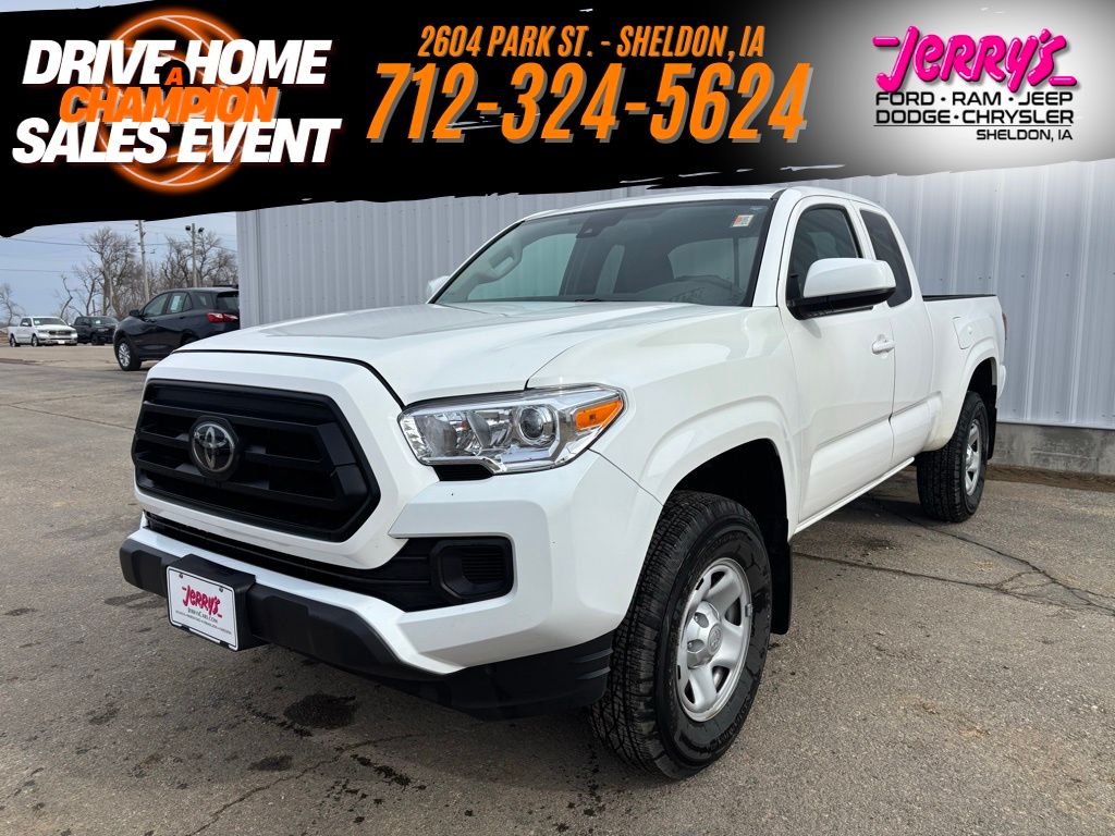 White 2022 Toyota Tacoma Pickup Truck 4X2 6-Speed Automatic