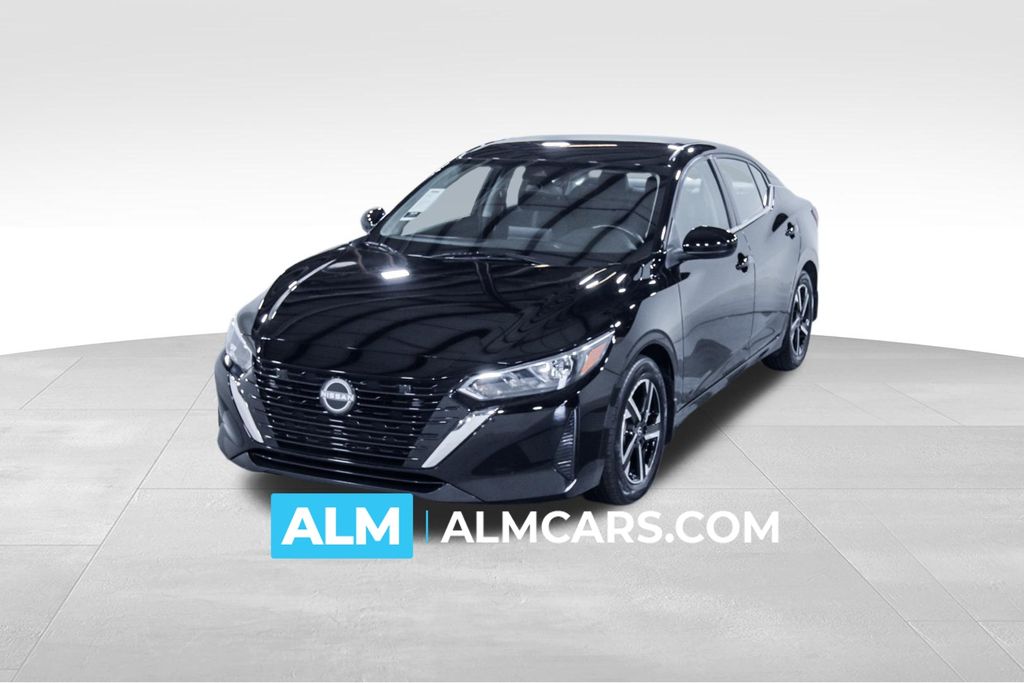 Super Black 2024 Nissan Sentra Sedan Front-Wheel Drive Continuously Variable Transmission