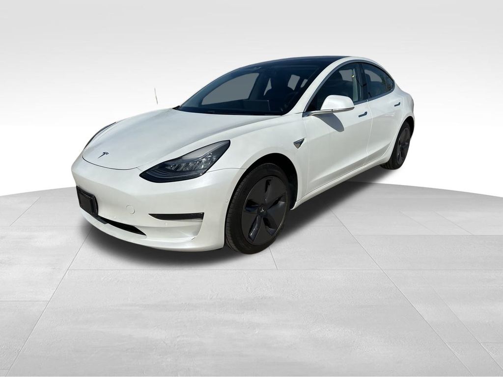 2020 Pearl White Multi-Coat Tesla Model 3 Standard RWD Sedan
