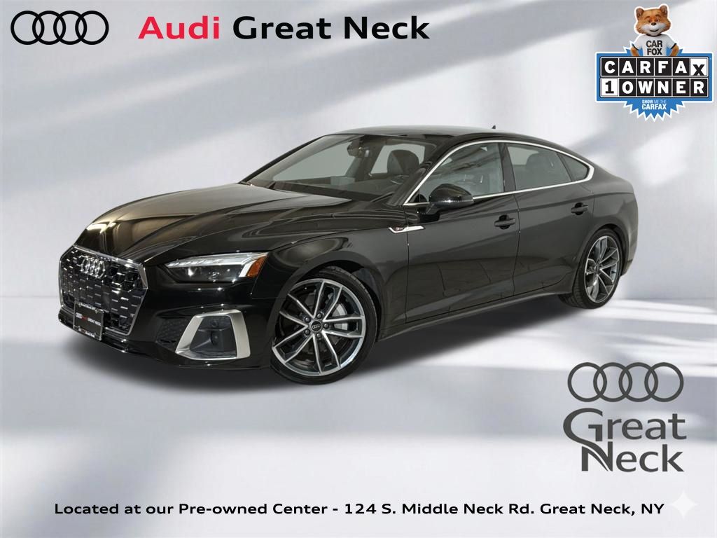 Mythos Black Metallic 2024 Audi A5 Sportback quattro Premium S Line 45 TFSI AWD Sedan All-Wheel Drive 7-Speed Automatic