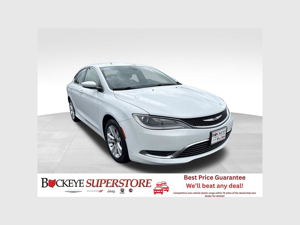 Bright White Clearcoat 2016 Chrysler 200 Sedan Front-Wheel Drive 9-Speed Automatic