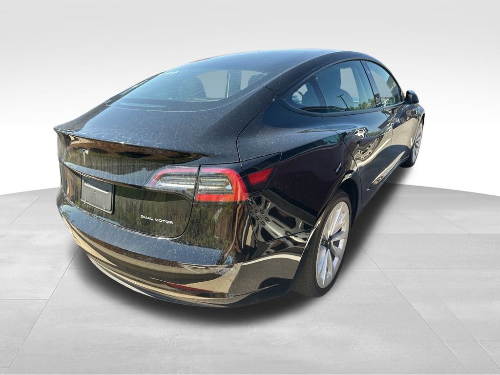 2022 Solid Black Tesla Model 3 Long Range AWD Sedan