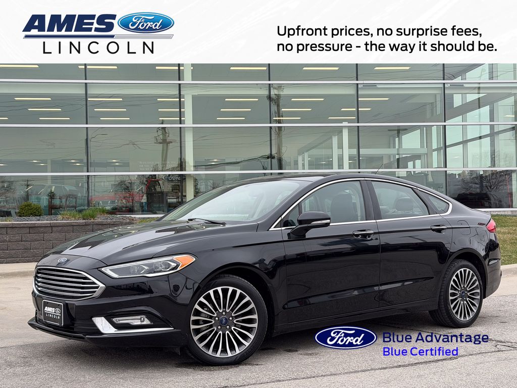 Shadow Black 2018 Ford Fusion Titanium AWD Sedan All-Wheel Drive 6-Speed Automatic