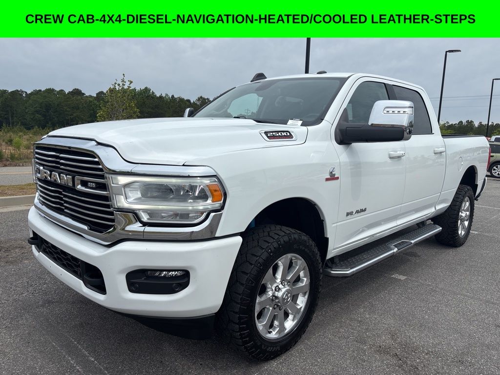 Bright White Clearcoat 2023 RAM 2500 Pickup Truck Four-Wheel Drive 6-Speed Automatic