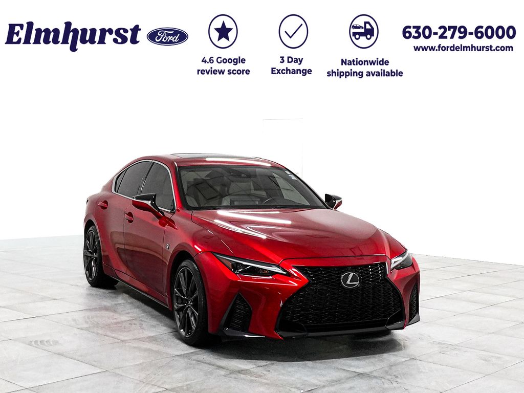 Matador Red Mica 2022 Lexus IS 350 F Sport AWD Sedan All-Wheel Drive 6-Speed Automatic
