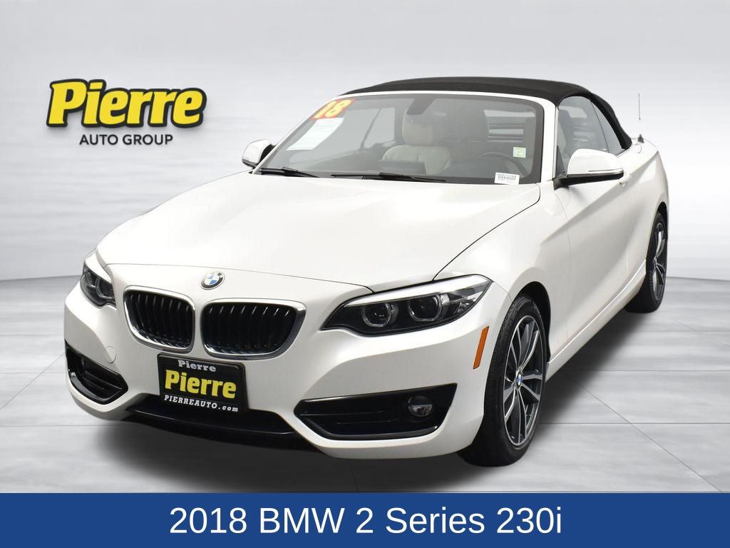White Metallic 2018 BMW 2 Series 230i Convertible RWD Convertible Rear-Wheel Drive 8-Speed Automatic