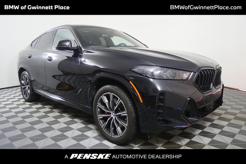 Black Sapphire Metallic 2025 BMW X6 xDrive40i AWD SUV / Crossover All-Wheel Drive 8-Speed Automatic