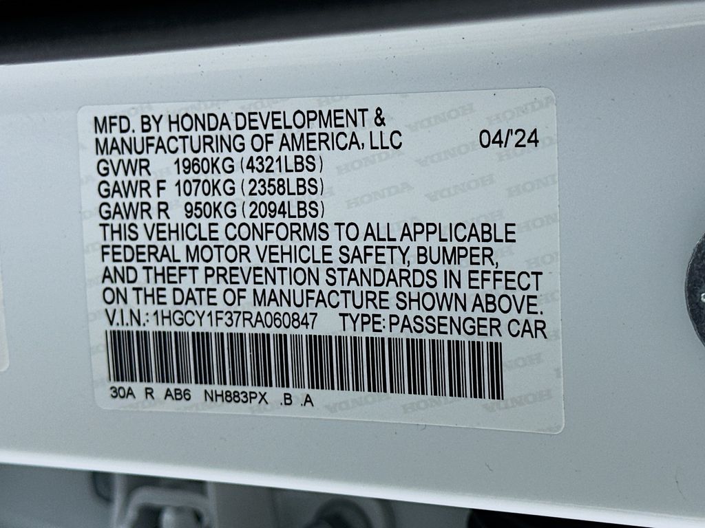 2024 Honda Accord EX 23