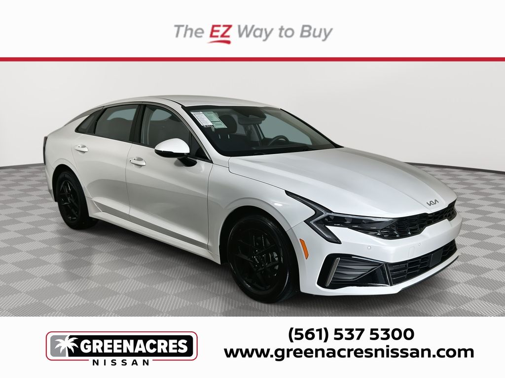 Snow White Pearl 2025 Kia K5 LXS FWD Sedan Front-Wheel Drive 8-Speed Automatic