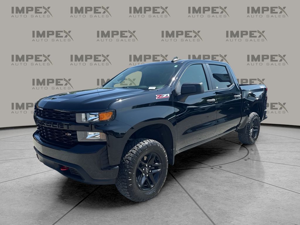 Black 2021 Chevrolet Silverado 1500 Pickup Truck Four-Wheel Drive 6-Speed Automatic Overdrive