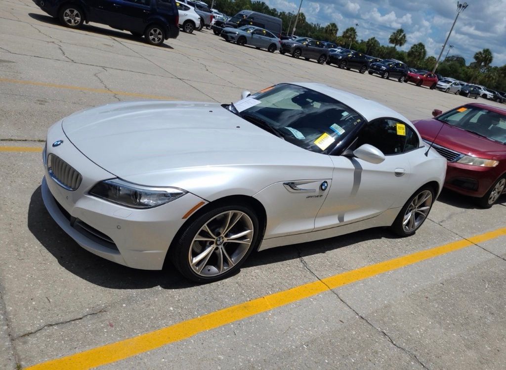 White Metallic 2015 BMW Z4 sDrive35i Roadster RWD Convertible Rear-Wheel Drive 7-Speed Manual