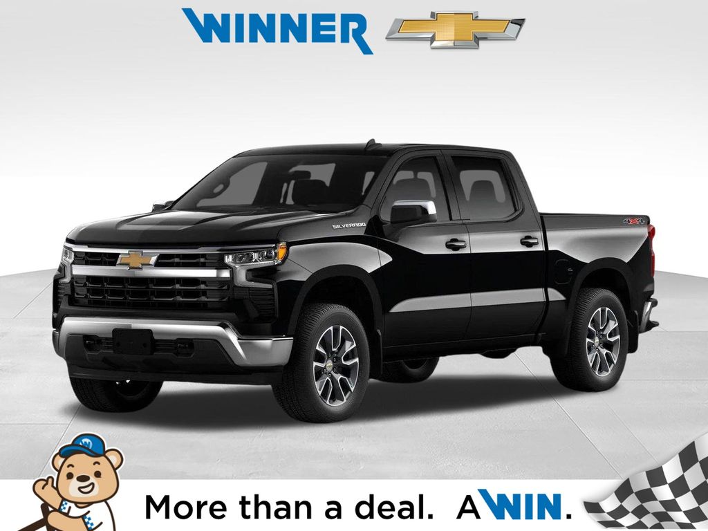 Black 2026 Chevrolet Silverado 1500 Pickup Truck Four-Wheel Drive Automatic