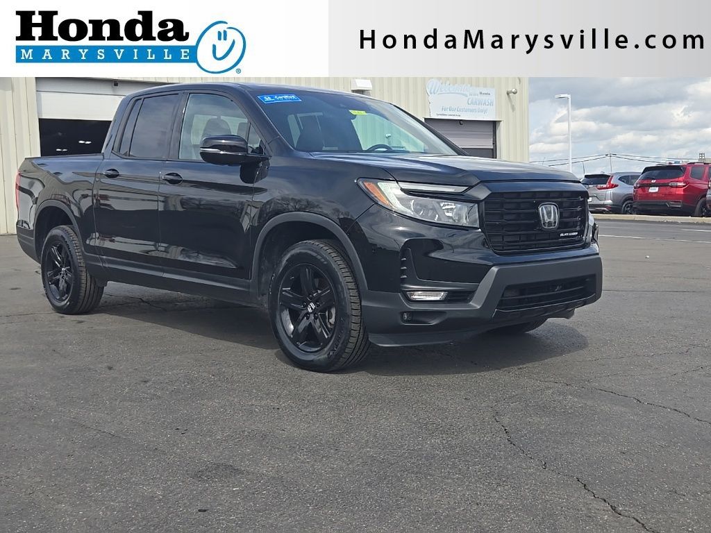 Crystal Black Pearl 2023 Honda Ridgeline Black Edition AWD Pickup Truck All-Wheel Drive 9-Speed Automatic