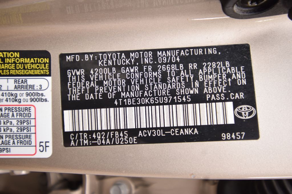 used 2005 Toyota Camry car, priced at $9,500