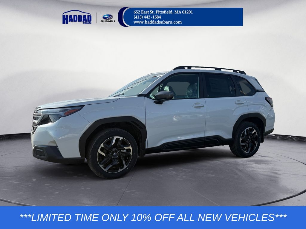 Crystal White Pearl 2026 Subaru Forester Limited Crossover AWD SUV / Crossover All-Wheel Drive Continuously Variable Transmission