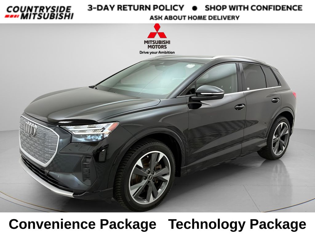 Black Metallic 2022 Audi Q4 e-tron SUV / Crossover All-Wheel Drive Automatic