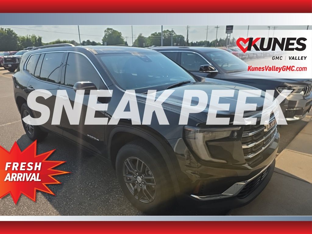 Black (Ebony Twilight Metallic) 2025 GMC Acadia SUV / Crossover Four-Wheel Drive 8-Speed Automatic