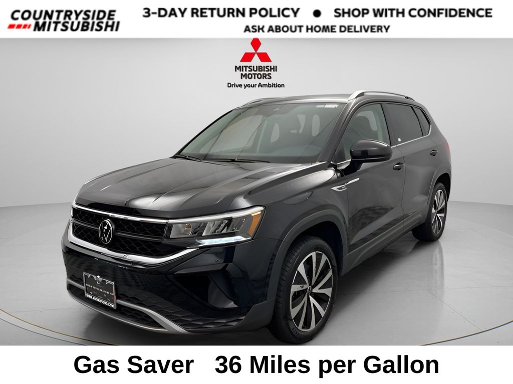 Deep Black Pearl 2024 Volkswagen Taos SE FWD SUV / Crossover Front-Wheel Drive 8-Speed Automatic