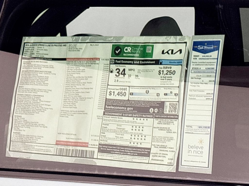 2026 Kia Sorento Hybrid X-Line SX Prestige