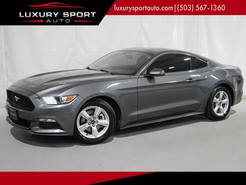 Gray (Magnetic) 2016 Ford Mustang Coupe Rear-Wheel Drive 6-Speed Automatic
