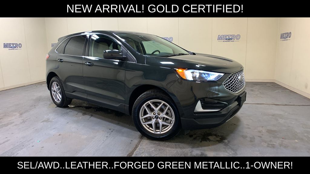 Green Metallic 2024 Ford Edge SUV / Crossover All-Wheel Drive 8-Speed Automatic
