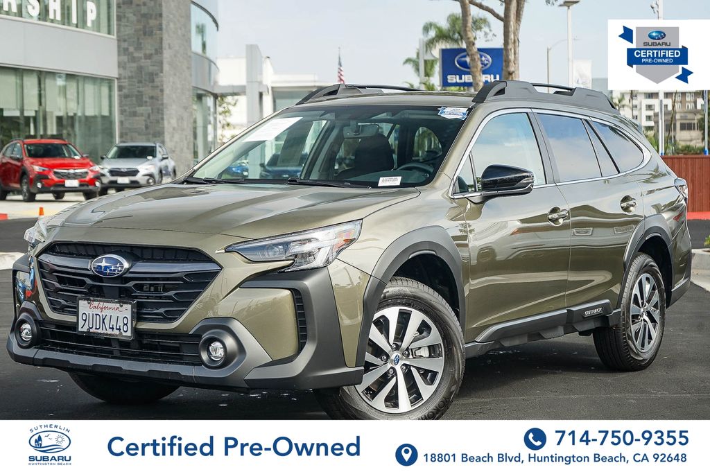 Green Metallic 2025 Subaru Outback Premium AWD SUV / Crossover All-Wheel Drive Continuously Variable Transmission