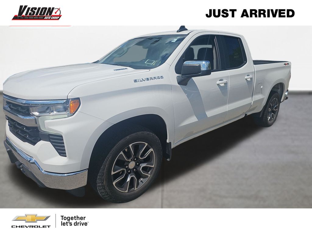 Summit White 2024 Chevrolet Silverado 1500 Pickup Truck Four-Wheel Drive 8-Speed Automatic