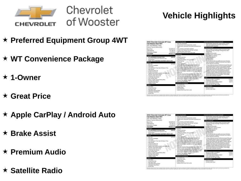 2022 Chevrolet Colorado Work Truck - Image 2