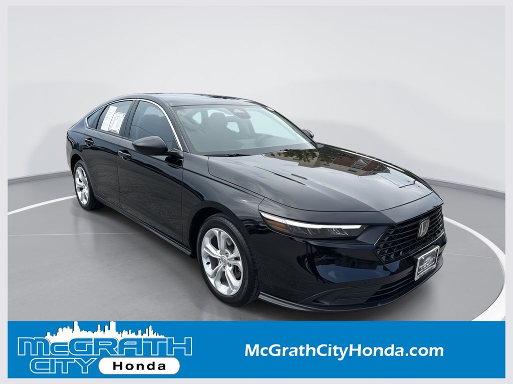 Crystal Black Pearl 2025 Honda Accord Sedan Front-Wheel Drive Continuously Variable Transmission