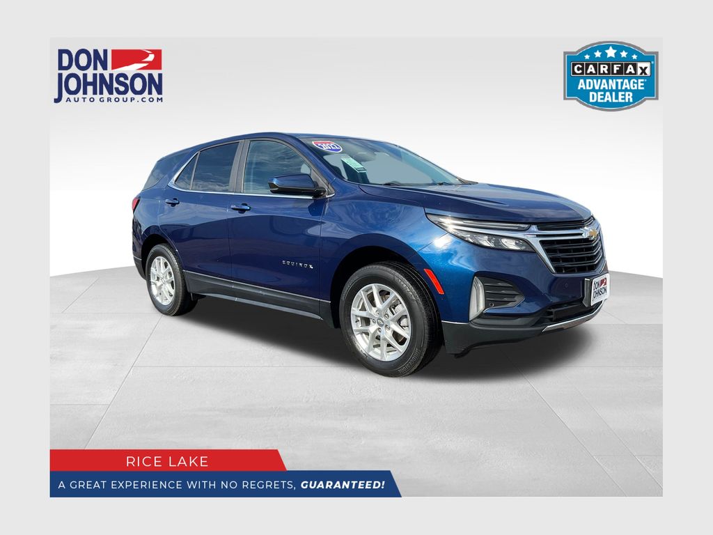 Blue Glow Metallic 2022 Chevrolet Equinox SUV / Crossover Four-Wheel Drive 6-Speed Automatic Overdrive