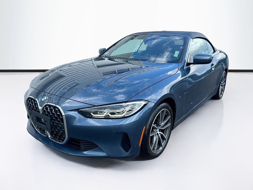 Arctic Race Blue Metallic 2024 BMW 4 Series Convertible All-Wheel Drive 8-Speed Automatic