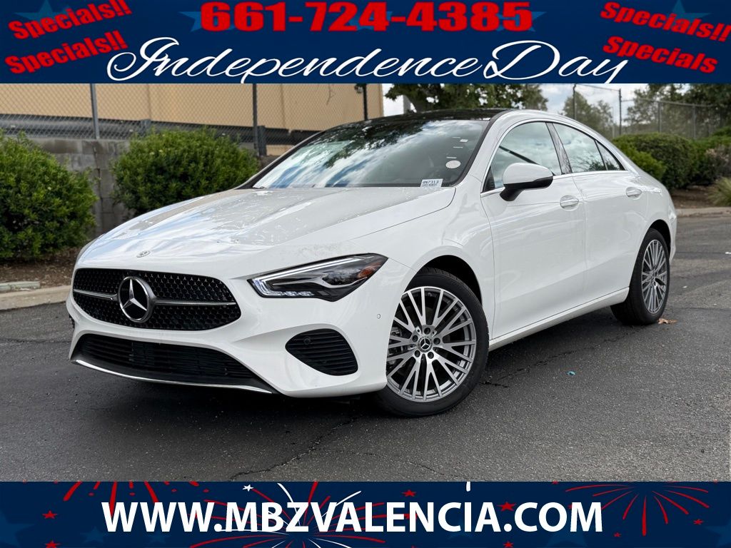 White 2026 Mercedes-Benz CLA Coupe All-Wheel Drive 8-Speed Dual Clutch