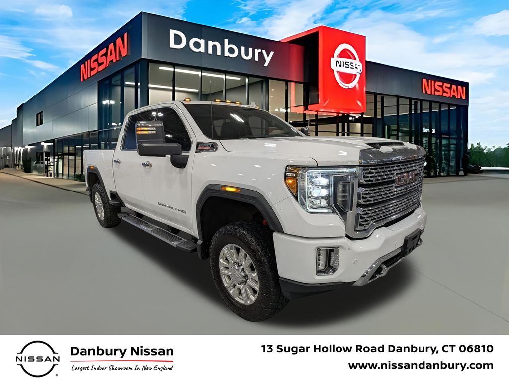 Summit White 2020 GMC Sierra 3500HD Denali Crew Cab 4WD Pickup Truck Four-Wheel Drive Automatic