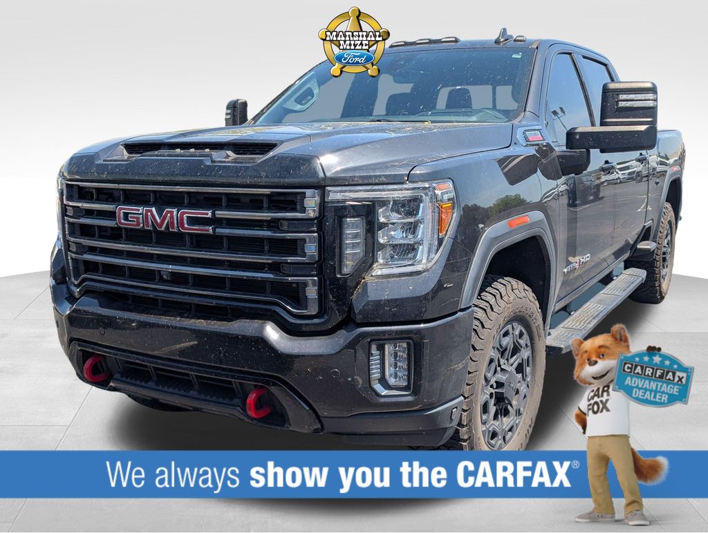 Carbon Black Metallic 2020 GMC Sierra 2500HD AT4 Crew Cab 4WD Pickup Truck Four-Wheel Drive Automatic