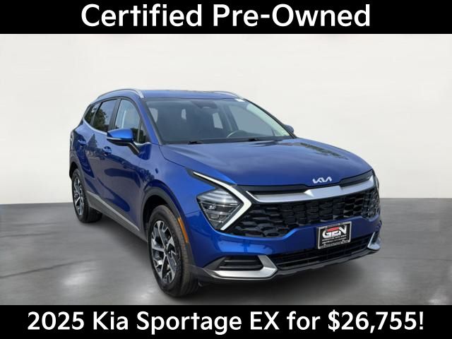 Sapphire Blue 2025 Kia Sportage SUV / Crossover All-Wheel Drive 8-Speed Automatic