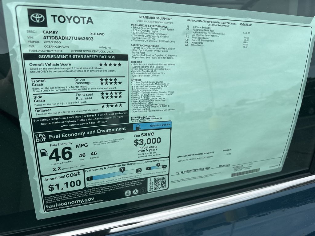 New 2026 Toyota Camry Sedan