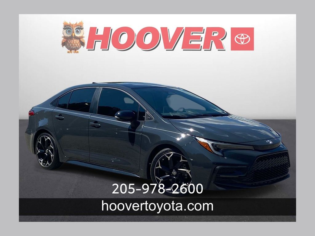 Underground/Midnight Black Metallic 2025 Toyota Corolla Sedan Front-Wheel Drive Continuously Variable Transmission