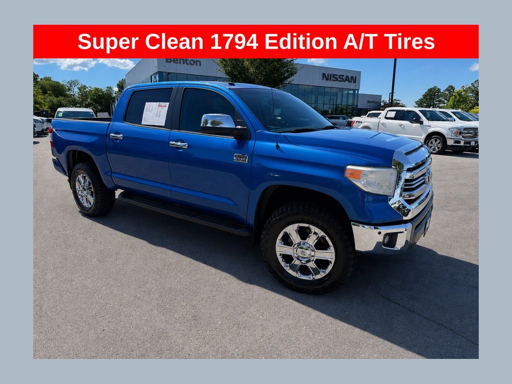 Blazing Blue 2016 Toyota Tundra Pickup Truck Four-Wheel Drive 6-Speed Automatic Overdrive