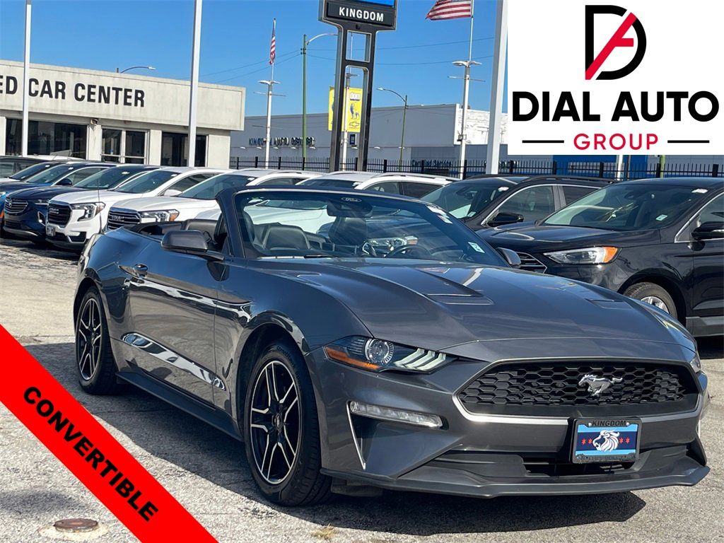 Gray Metallic 2022 Ford Mustang EcoBoost Premium Convertible RWD Convertible Rear-Wheel Drive Automatic