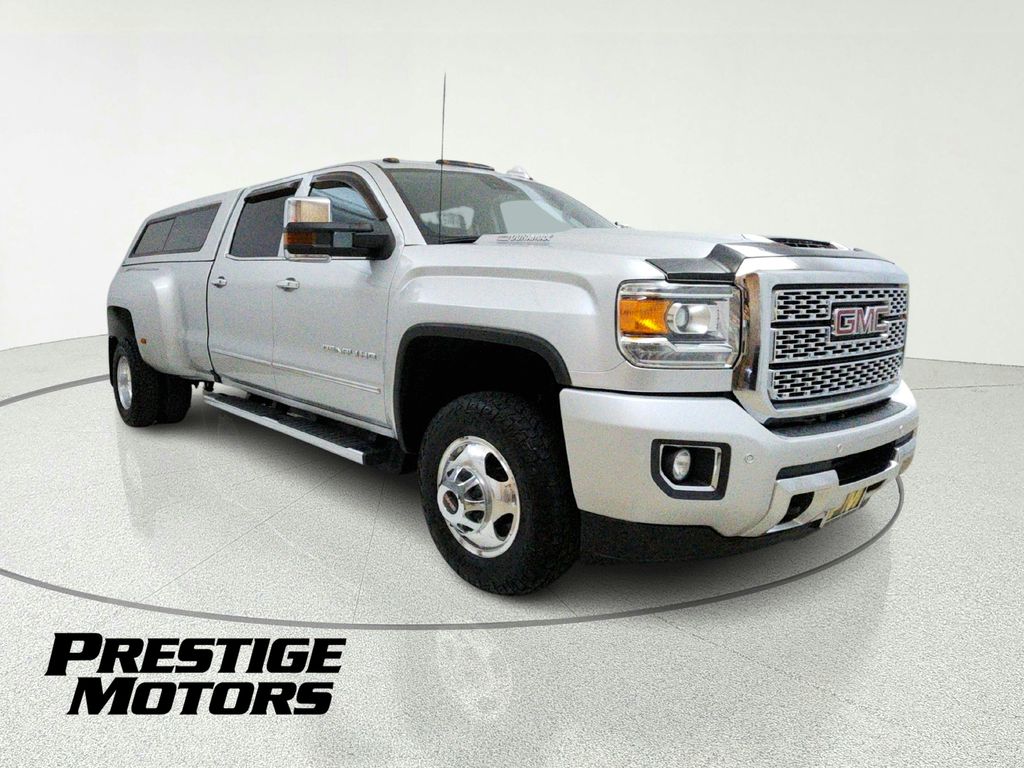 Silver 2019 GMC Sierra 3500HD Pickup Truck Four-Wheel Drive 6-Speed Automatic